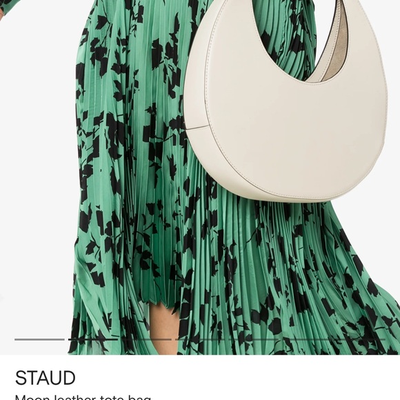 STAUD Off-White Leather Tote - Picture 4 of 7